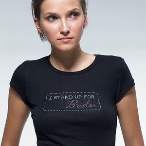 Iron-on I Stand Up For Brides Transfer