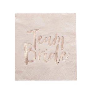 Team Bride - bridal shower napkins Toronto