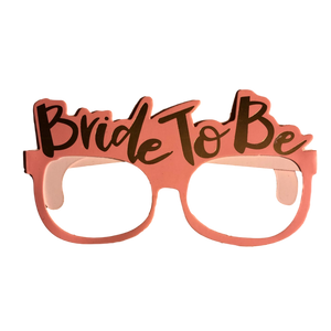 bride to be bachelorette photo prop glasses