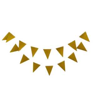 Mini gold party bunting banner for bachelorette or shower