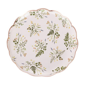 Ginger Ray afternoon tea floral paper plates canada