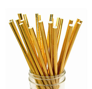 party paper gold straws canada