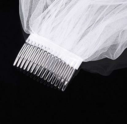 Bachelorette Double layer white veil - Planet Bachelorette
