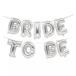 Bride to Be balloon banner - rose gold