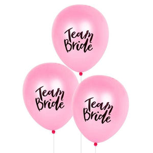Bachelorette team bride balloons pink canada