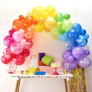 Ginger Ray rainbow balloon arch Canada