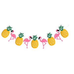 flamingo pineapple banner