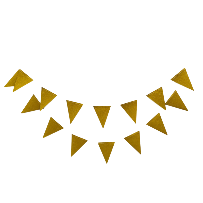 Mini gold party bunting banner for bachelorette or shower