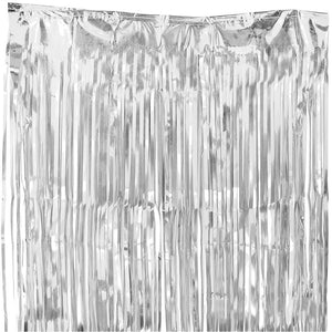 Bridal shower fringe curtain silver Manitoba