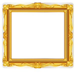 Inflatable selfie frame - gold