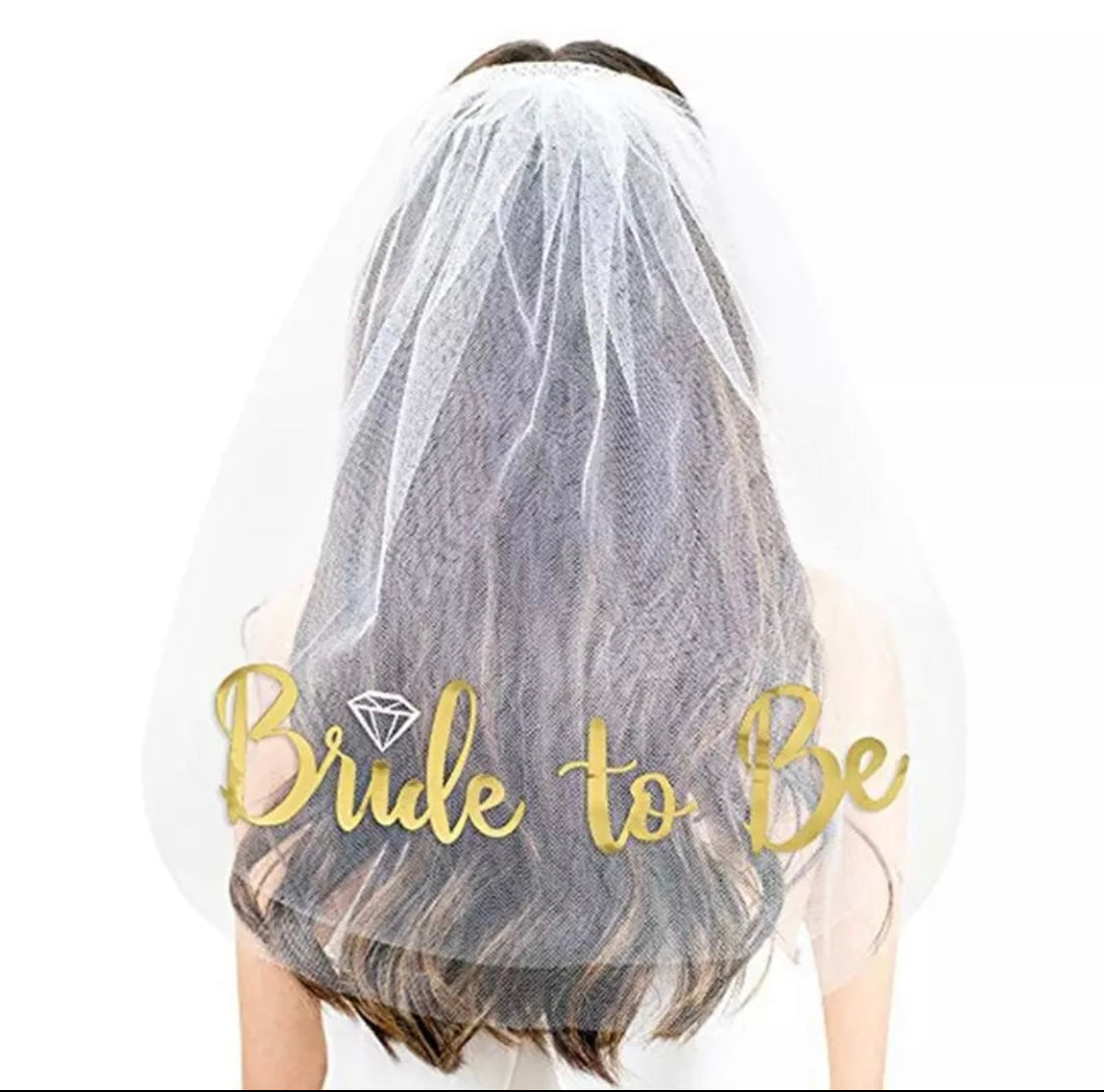 bachelorette short veil canada bride to be