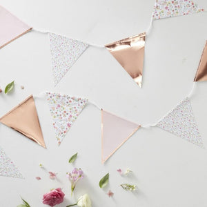Ginger Ray Rose gold floral bunting bridal shower canada
