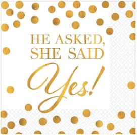 She said yes party napkins canada