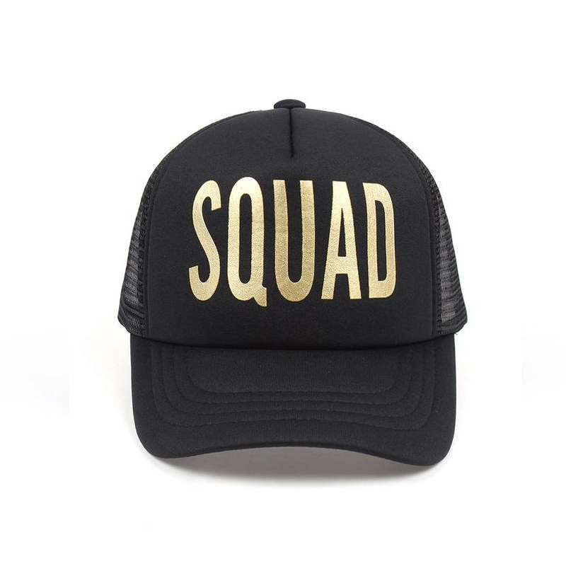 squad bachelorette hat canada gold black